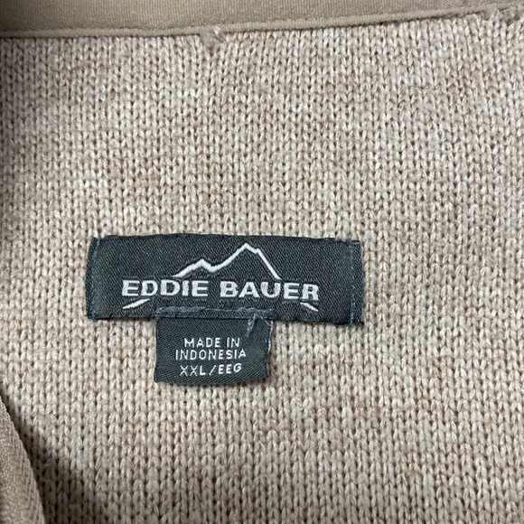 Eddie Bauer Sweater Quarter Zip Pullover Men's Size XXL - Picture 5 of 9